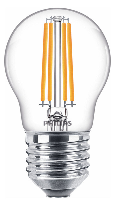 PHILIPS-LM LED-Kugellampe FM E27 P45 ws CorePro LEDLusterND6.5-60W P45 E278 6,5W