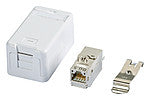 METZ CONNECT REG-Anschlussdose Cat6A ws 130B21D1APL-E 1xRJ45 m.Staubschutz