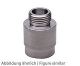 Schweissadapter E40124, V4A für SI1006 M18x1,5 aussen/ 24mm