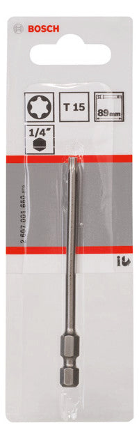 BOSCH-EW Bit TX15 L=89mm 6,4mm(1/4) 2607001650