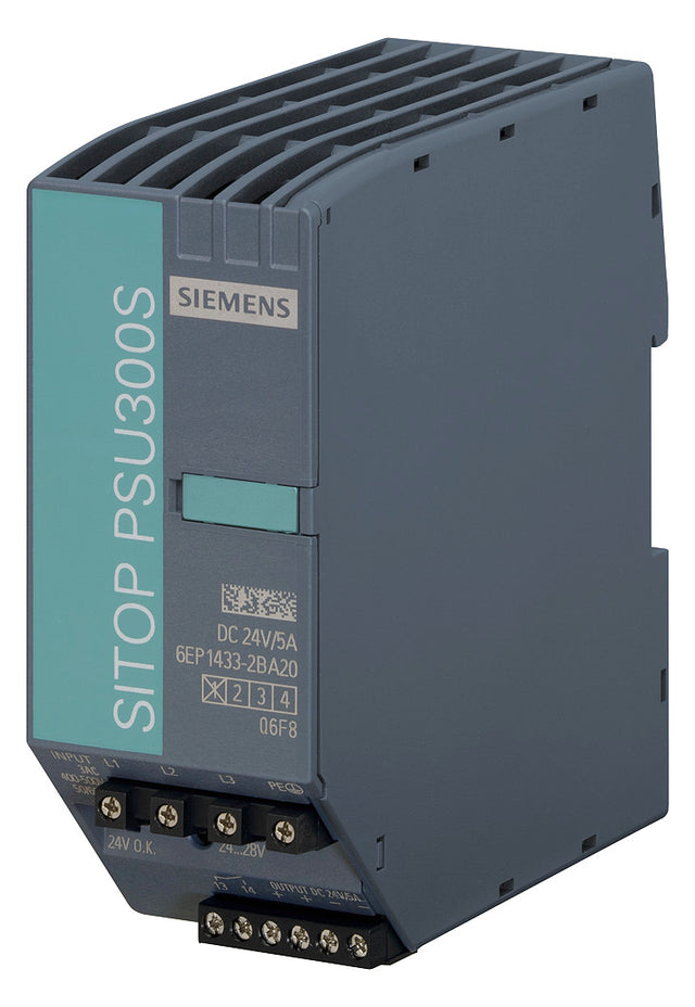SIEMENS Gleichstromversorgung REG 24V 5A 6EP1433-2BA20 120W 400VAC Kurzschl.fest