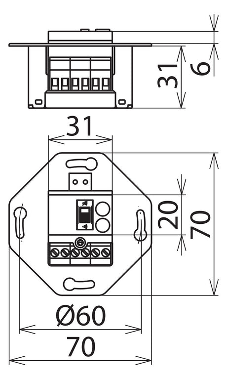 DEHN SE Überspannungsschutz 230VAC 2p DSA 230 LA AP/UP opt 1,5kV