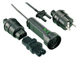 GOSSEN-METRA Messgeräte-Adapter sw PVC EL1 CAT.III