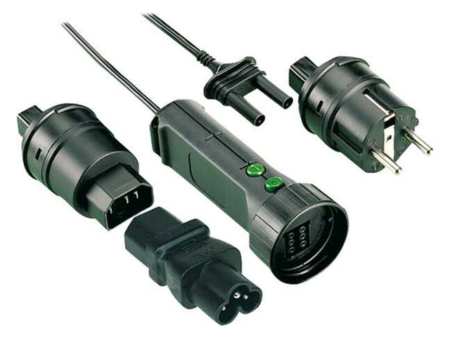 GOSSEN-METRA Messgeräte-Adapter sw PVC EL1 CAT.III