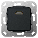 GIRA Einsatz HDMI 1f sw Einsatz 567010 ohne Beschriftungsfeld