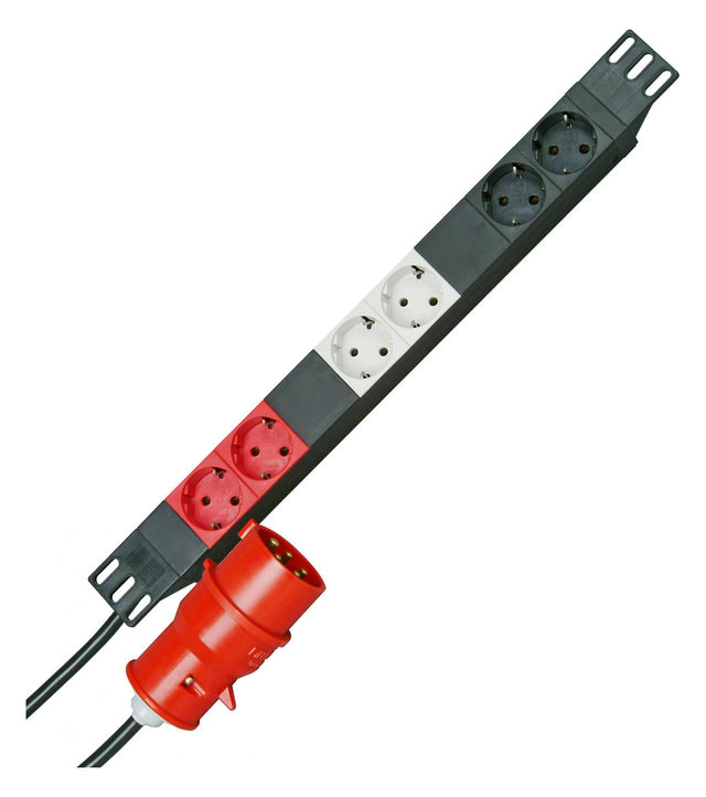 KOPP Steckdosenleiste 19 1HE 6Steckd PROFIVERSAL 930105013 250V