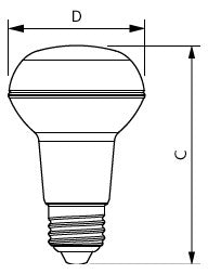 PHILIPS-LM LED-Reflektorlampe E27 R63 3W CorePro LEDspot ND 3-40W R63 E27 827 R63