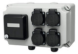 MENNEKES Steckdosen-Kombi Kst gr IP44 25748 4Steckd