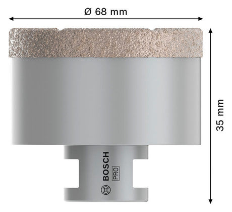 BOSCH-EW Diamant-Bohrkrone  68x35mm 2608587131 Innengew