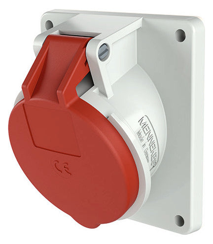 MENNEKES CEE-Anbausteckdose 5p 16A 6h 3473 400V/rt IP44 schraubl.Kl abgew Kst