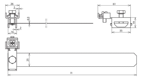DEHN SE Erdungsrohrschelle V2A unbeh 2f BRS 27.168 AQ4 25 V2A 26,9-165mm