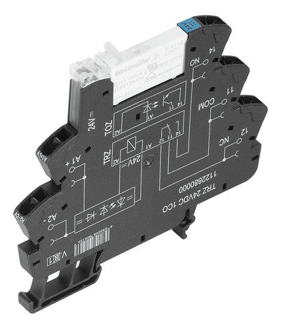 WEIDMÜLLER Schaltrelais 1W IP20 Federzug TRZ 24VDC 1CO 6,4x90x88mm