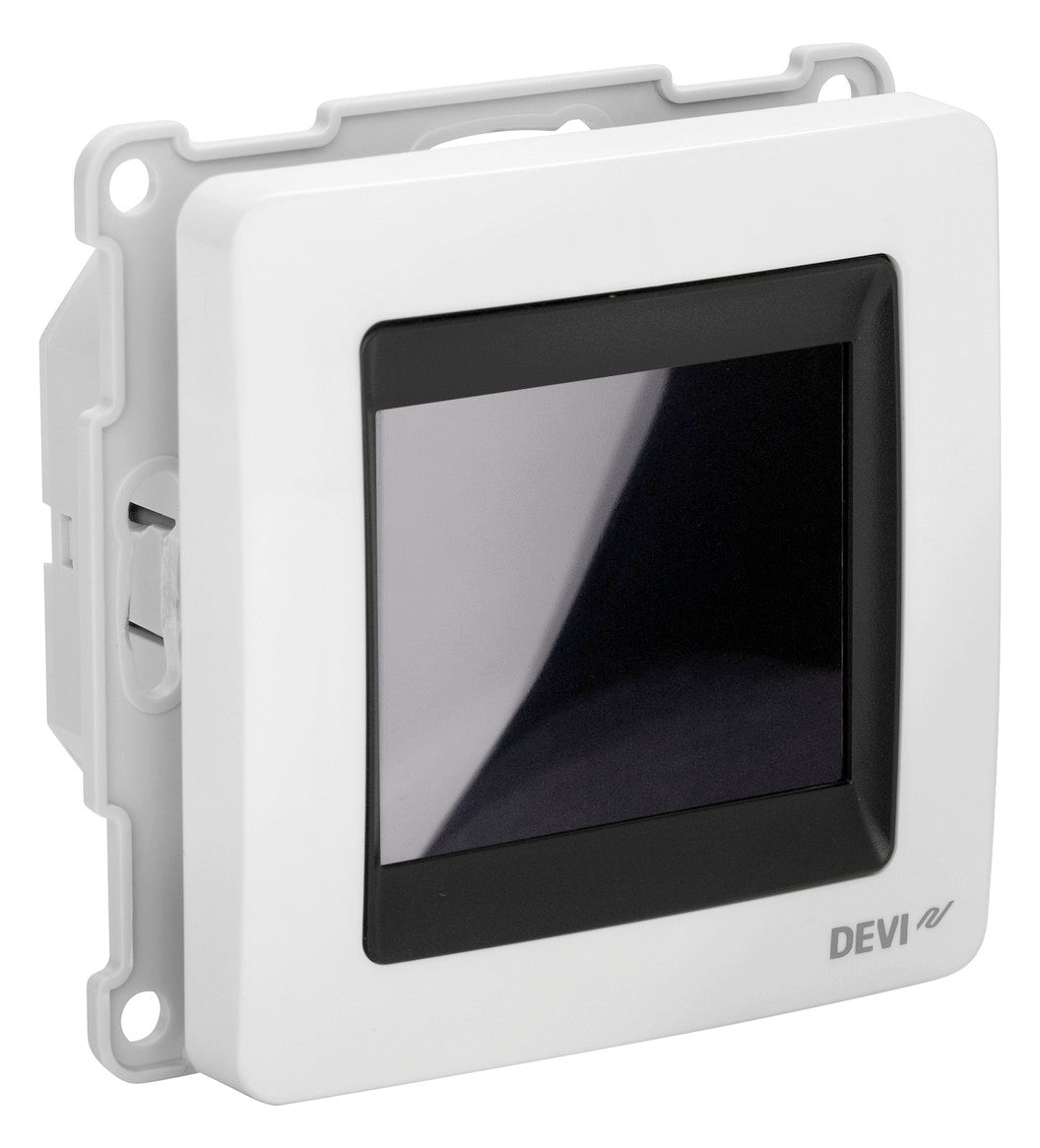 DEVI Raumthermostat 230V 16A IP21 DEVIreg Touch m.Display Sensor extern