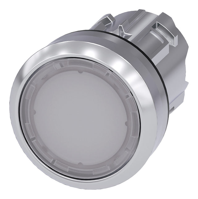 SIEMENS Drucktaster Front 1f ws bel.b 3SU1051-0AB60-0AA0  22mm rnd IP68