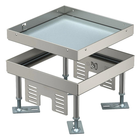 BETTERMANN Kassette nivellierbar VA nass RKN3 4 VS 20 quadrat 201mm 105-150mm