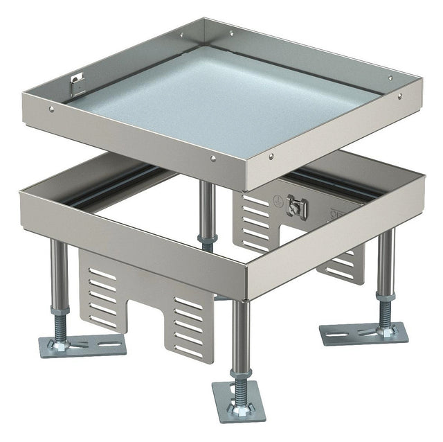 BETTERMANN Kassette nivellierbar VA nass RKN3 4 VS 20 quadrat 201mm 105-150mm
