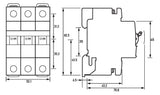 DOEPKE Leitungsschutzschalter UC B 50A DLS 6I B50-3 10KA 3p 400V 3TE 50Hz IP20
