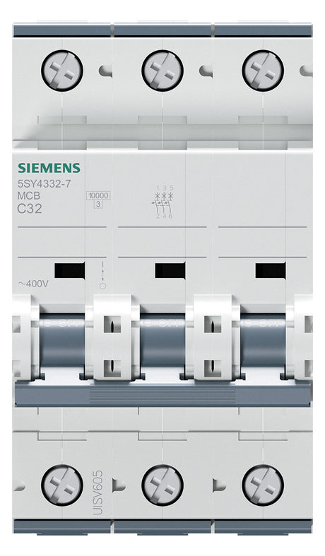 SIEMENS Leitungsschutzschalter UC C 32A 5SY4332-7 3p 400V 3TE 50Hz IP20