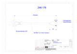 BACHMANN Netzanschlussleitung 5m 10A sw 248.176 2x1,5qmm IP20 Aderendh 0-70°C