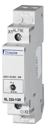 DOEPKE Leuchtmelder REG 240V gn LED UC RL 230-1GR 1TE 65mm IP40