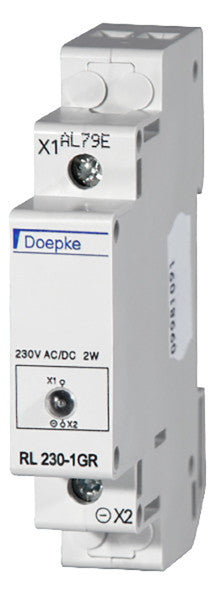 DOEPKE Leuchtmelder REG 240V gn LED UC RL 230-1GR 1TE 65mm IP40