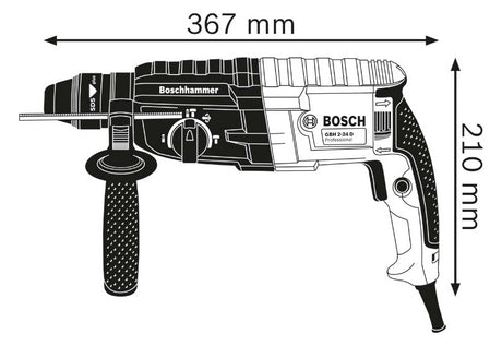 BOSCH-EW Bohrhammer 790W SDSplus 2,8kg Professional GBH 240 (C) Beton= 24mm