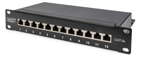 ASSMANN ELEKTRO Patchpanel 12Ports Cat6A DN-91612S-EA 254mm(10) Schirm RAL9005