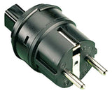 GOSSEN-METRA Messgeräte-Adapter sw PVC PRO-Schutzkontakt CAT.III