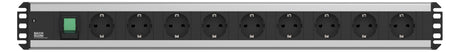 BACHMANN Steckdosenleiste 9f gr 2m 90° 300.004 m.Ein/Aus IP20 1,5qmm