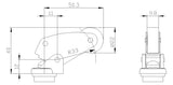 SIEMENS Antriebskopf Winkelrollenhebel 3SE5000-0AF04