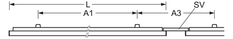 REGIOLUX LED-Rasterleuchte 36W 4000K ws stail -SAX/1500-1 4600 840 DALI2 4308lm
