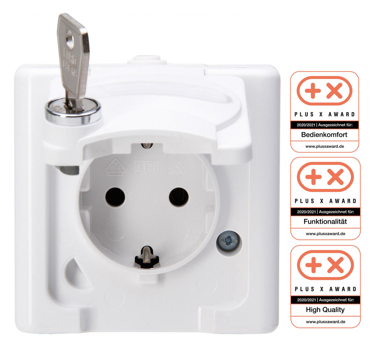 KOPP Steckdose 1f arkws mt AP Klappd BSF BLUEELECTRIC 103402000 abschl IP44
