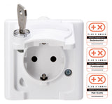 KOPP Steckdose 1f arkws mt AP Klappd BSF BLUEELECTRIC 103402000 abschl IP44