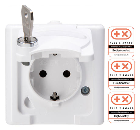 KOPP Steckdose 1f arkws mt AP Klappd BSF BLUEELECTRIC 103402000 abschl IP44