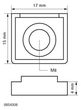 Walraven Montagemutter starQuick grau 17x15x5 PC M8 | 0854308