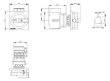 SIEMENS Hauptschalter 25A 3p IP65 m.Geh 3LD3154-1TK53 Wart/Rep SichSchalt