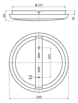BEG LED-Sensorleuchte 25W 4000K 2100lm AL8-25-300-LEDN-HF ws Konv