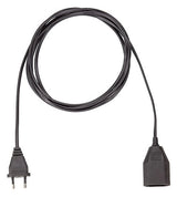 BACHMANN EURO-Verlängerung 3m 2x0,75qmm 233.185 2,5A sw IP20 Euro-Steck 0-70°C