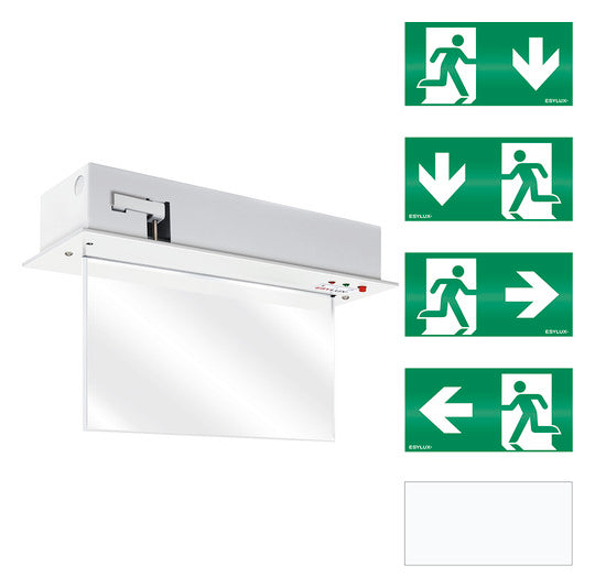 ESYLUX LED-Sicherheitsleuchte 3W EB 32m SLD EL LED 3h 32m IR SC/C RM eins/zweis