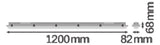 LEDVANCE LED-Feuchtraumleuchte 32W 6500K DP 1200 32W 865 IP65 GY 4400lm gr Konv