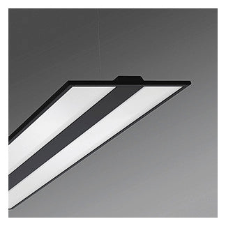REGIOLUX LED-Pendelleuchte 1LED 4000K sw kayak-KYHI/1500 6400 840 DALI2 6414lm
