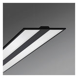 REGIOLUX LED-Pendelleuchte 1LED 4000K sw kayak-KYHI/1500 6400 840 DALI2 6414lm