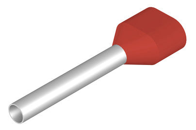WEIDMÜLLER ZW-Aderendhülse 1qmm 21mm PP H1,0/22DS R ZH isol rs Cu verzinnt