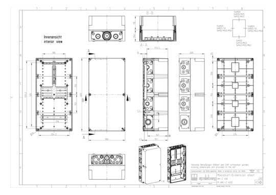 SPELSBERG Zählergehäuse Aufb IP65 Kst AKi-Z 400 300x210x600mm