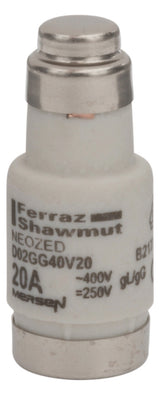 MERSEN D0-Sicherungseinsatz D02 20A 400V D02GG40V20 bl gG