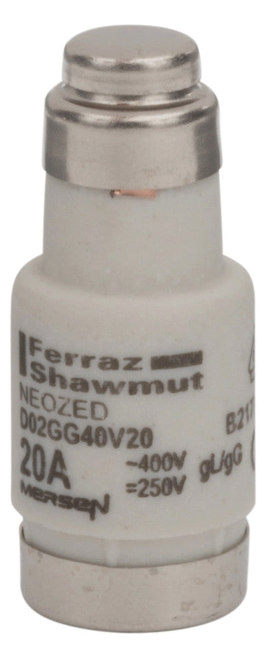 MERSEN D0-Sicherungseinsatz D02 20A 400V D02GG40V20 bl gG