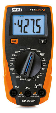 HT-INSTRUMENTS Multimeter digi 600V/AC HT25N 600V/DC 10A/DC 2MOhm man