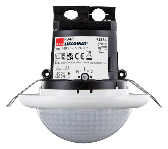 BEG Präsenzmelder 360° EB rws IP20 PD4-S-DE Präsenzmelder