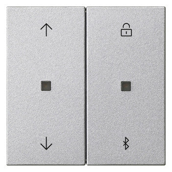 GIRA Bedienelement 2f alu m.Abd System 3000 536726 f.Jalousieeins