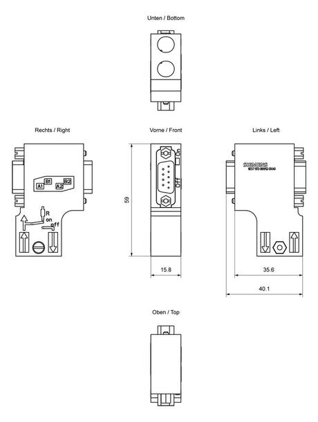 SIEMENS Stecker 6ES7972-0BB52-0XA0